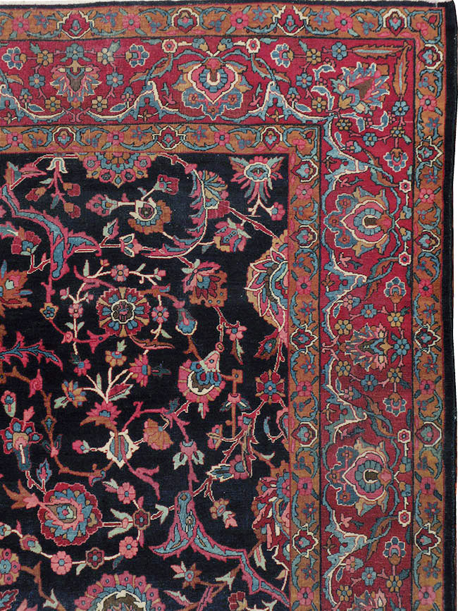 Antique Persian Lavar Kerman Carpet, No.8700 - Galerie Shabab