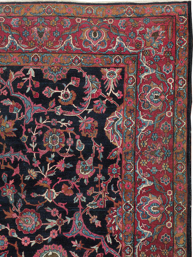 Antique Persian Lavar Kerman Carpet, No.8700 - Galerie Shabab
