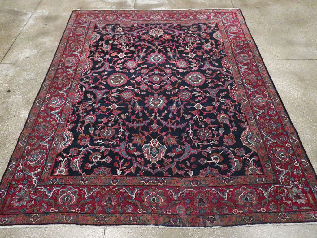 Antique Persian Lavar Kerman Carpet, No.8700 - Galerie Shabab