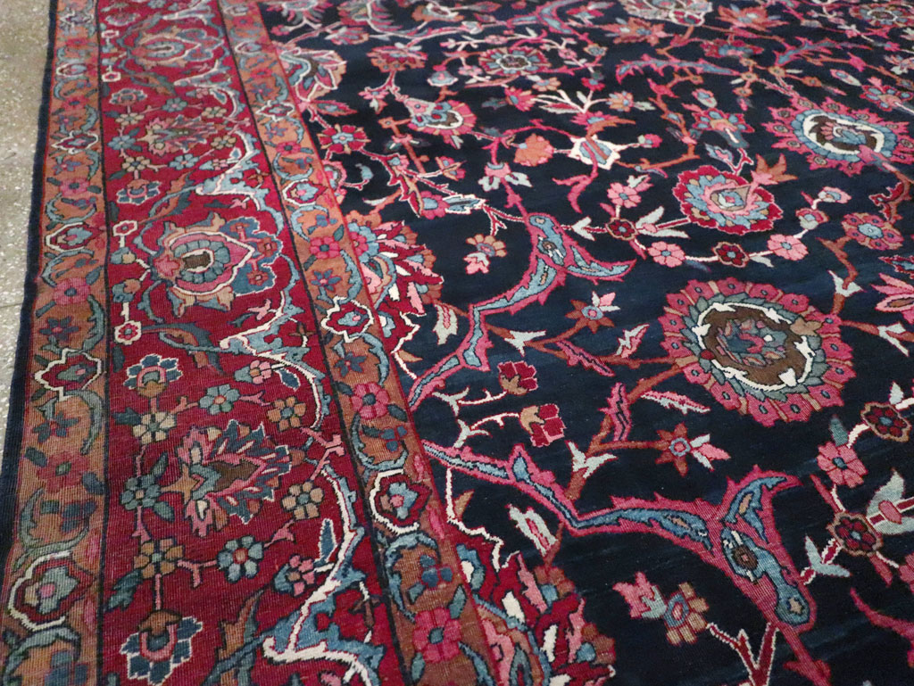 Antique Persian Lavar Kerman Carpet, No.8700 - Galerie Shabab