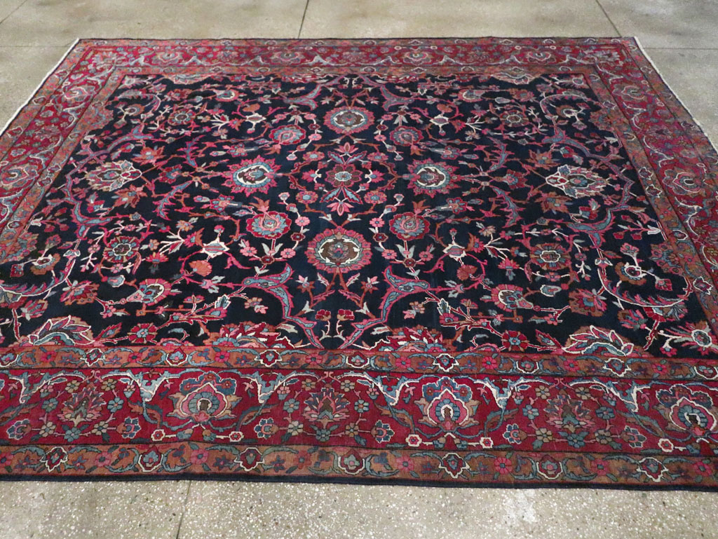 Antique Persian Lavar Kerman Carpet, No.8700 - Galerie Shabab