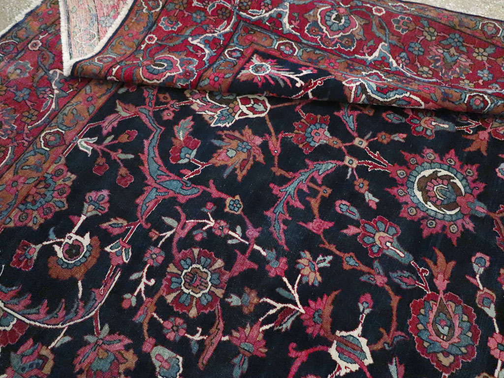 Antique Persian Lavar Kerman Carpet, No.8700 - Galerie Shabab