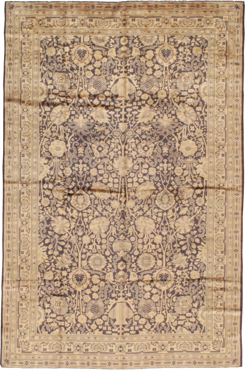 Vintage Indian Lahore Accent Carpet, No.8702 - Galerie Shabab