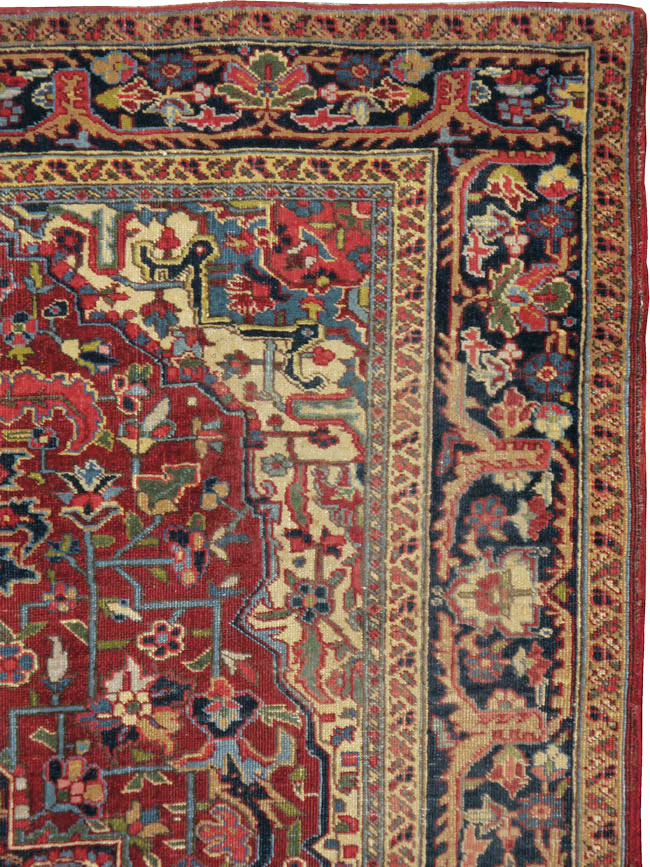 Vintage Persian Heriz Carpet, No.8713 - Galerie Shabab