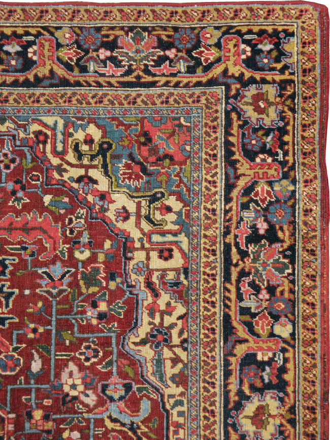 Vintage Persian Heriz Carpet, No.8713 - Galerie Shabab