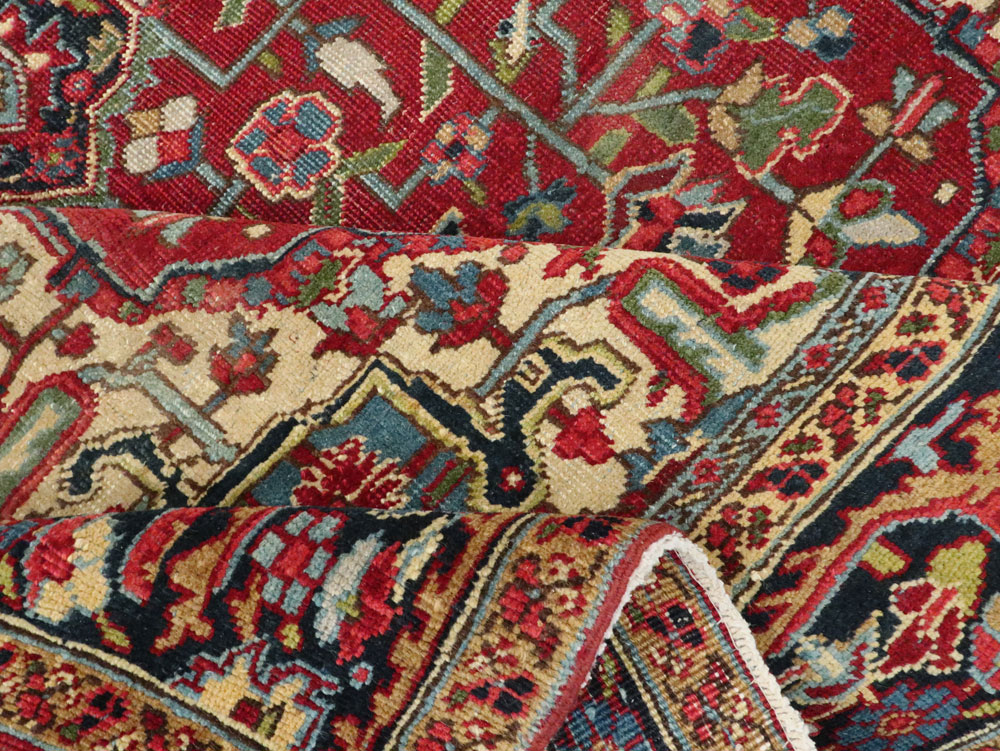 Vintage Persian Heriz Carpet, No.8713 - Galerie Shabab