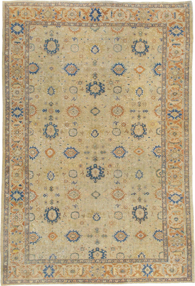 Vintage Persian Mahal Carpet, No.8727 - Galerie Shabab