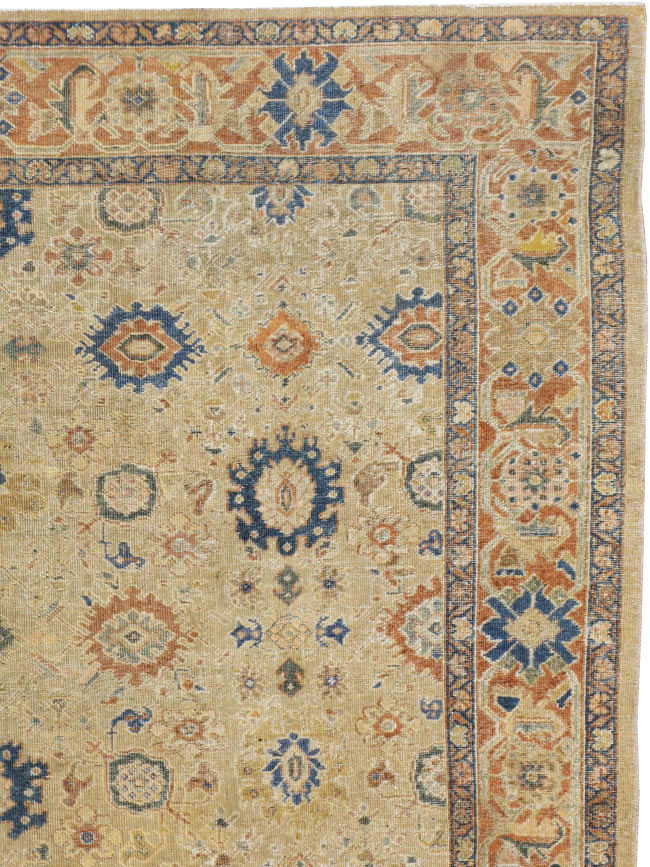 Vintage Persian Mahal Carpet, No.8727 - Galerie Shabab
