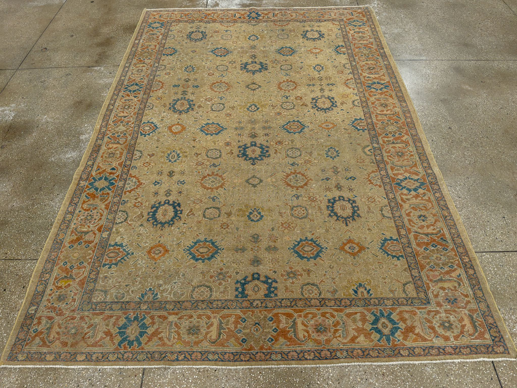 Vintage Persian Mahal Carpet, No.8727 - Galerie Shabab