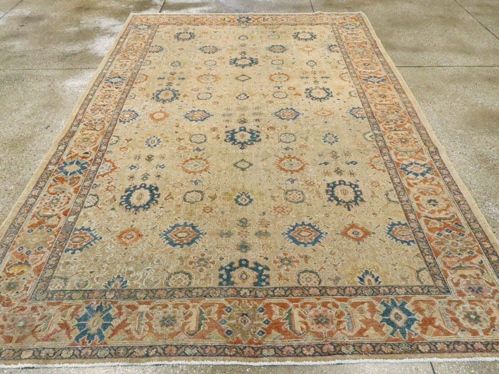 Vintage Persian Mahal Carpet, No.8727 - Galerie Shabab