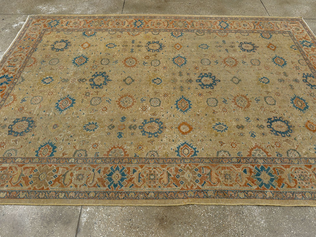 Vintage Persian Mahal Carpet, No.8727 - Galerie Shabab
