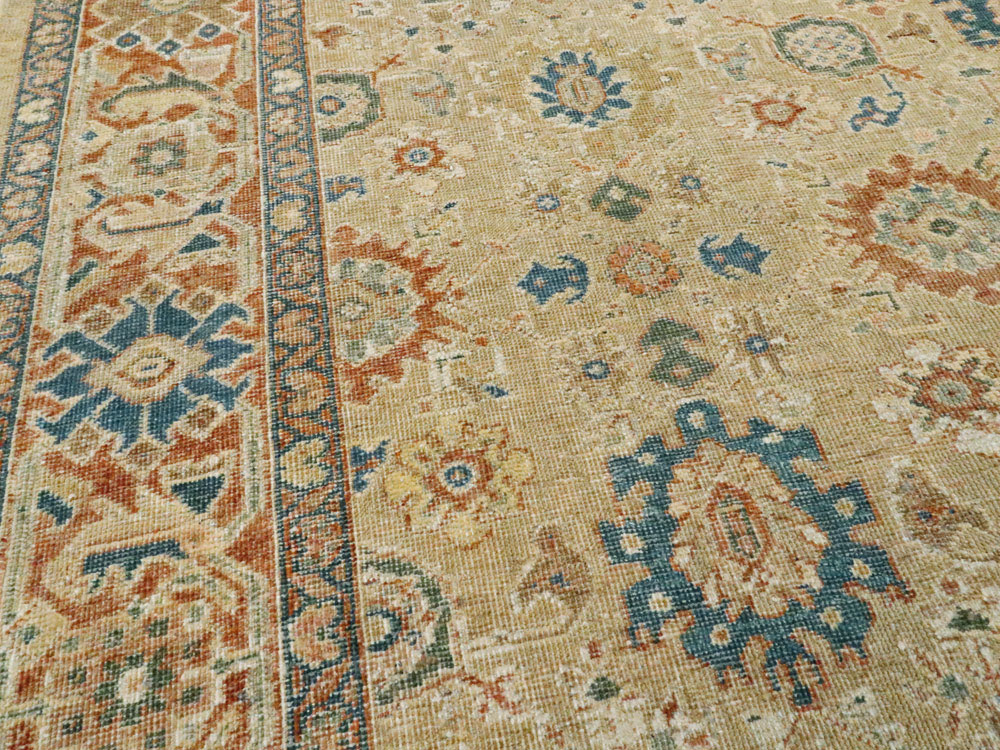 Vintage Persian Mahal Carpet, No.8727 - Galerie Shabab