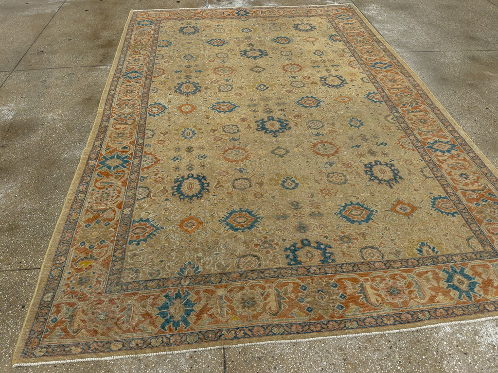 Vintage Persian Mahal Carpet, No.8727 - Galerie Shabab