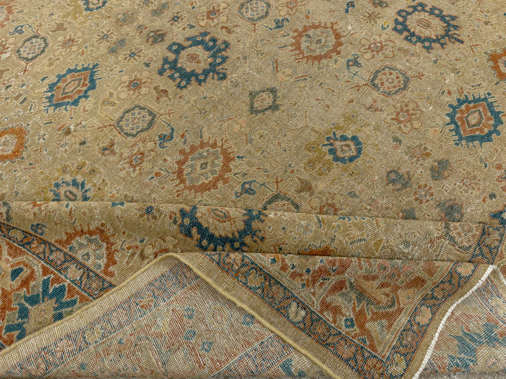 Vintage Persian Mahal Carpet, No.8727 - Galerie Shabab