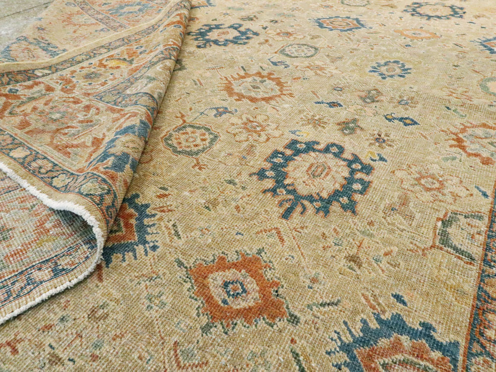 Vintage Persian Mahal Carpet, No.8727 - Galerie Shabab