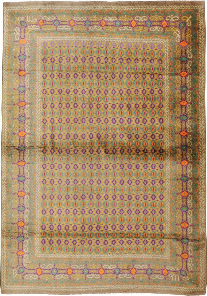 Vintage Indian Lahore Rug, No.8748 - Galerie Shabab