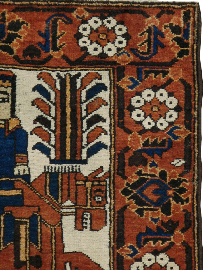 Vintage Bakhtiari Pictorial Rug, No.8750 - Galerie Shabab