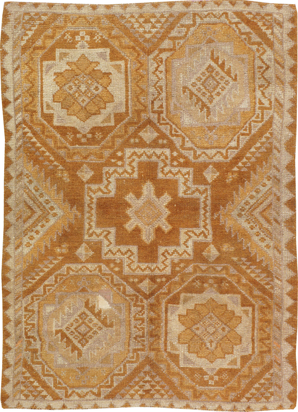 Vintage Turkish Oushak Rug, No.8762 - Galerie Shabab