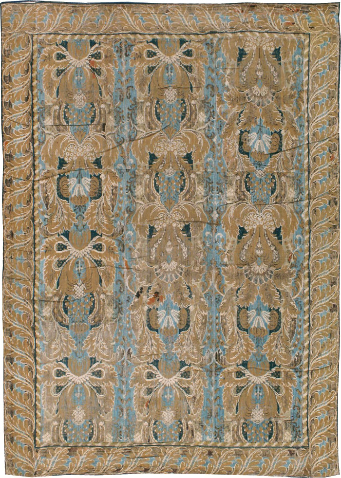 Antique European Chenille Carpet, No.8771 - Galerie Shabab