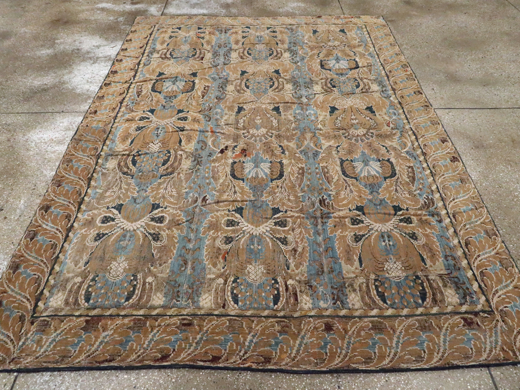 Antique European Chenille Carpet, No.8771 - Galerie Shabab