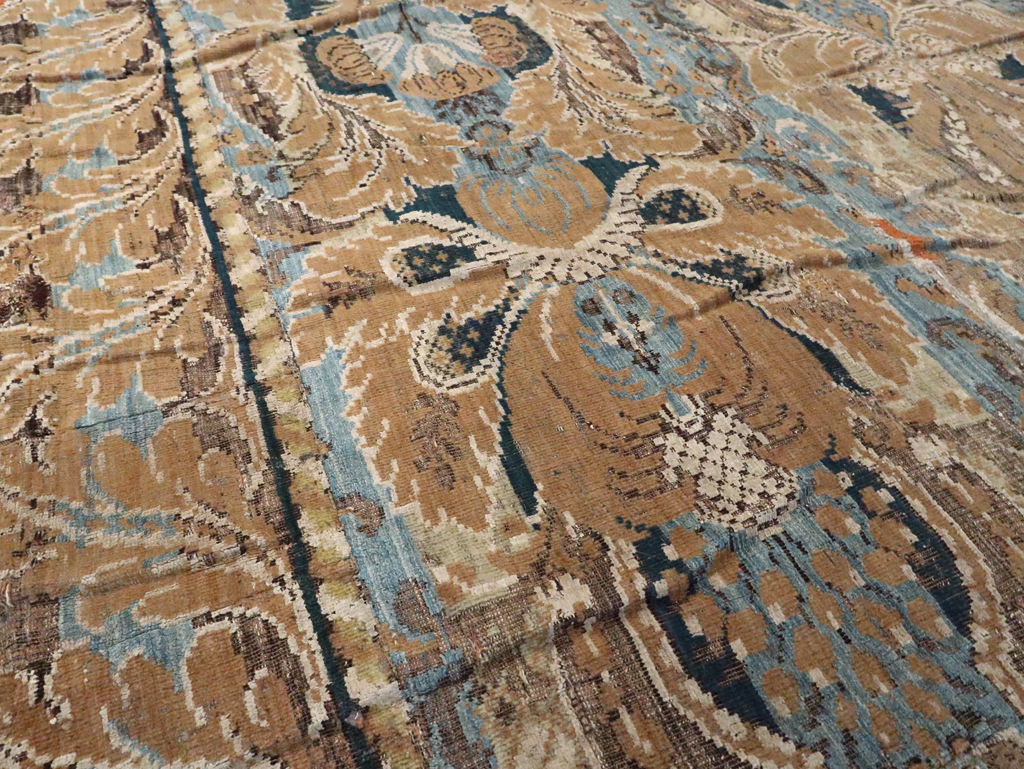Antique European Chenille Carpet, No.8771 - Galerie Shabab
