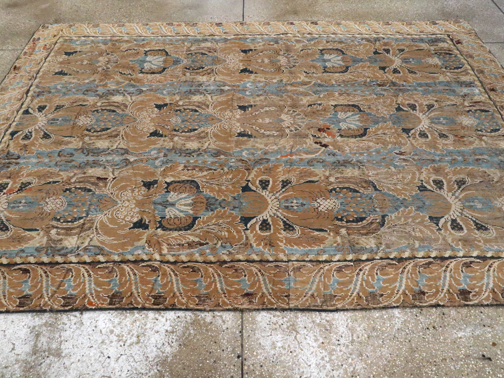 Antique European Chenille Carpet, No.8771 - Galerie Shabab