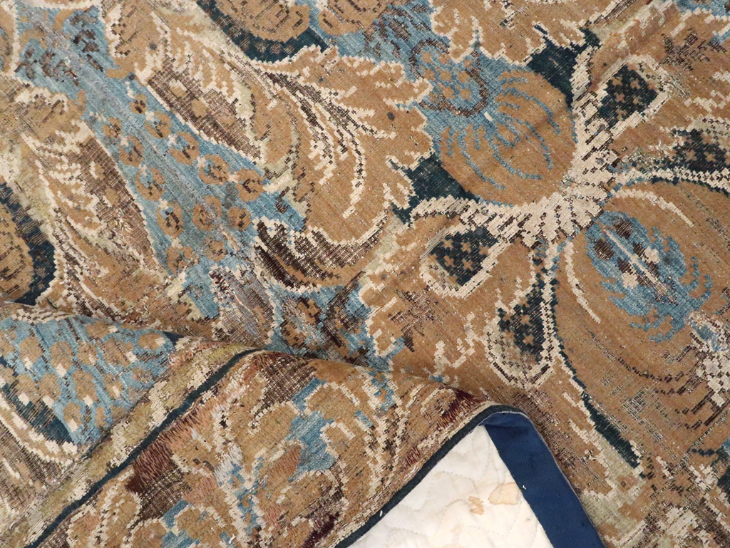 Antique European Chenille Carpet, No.8771 - Galerie Shabab