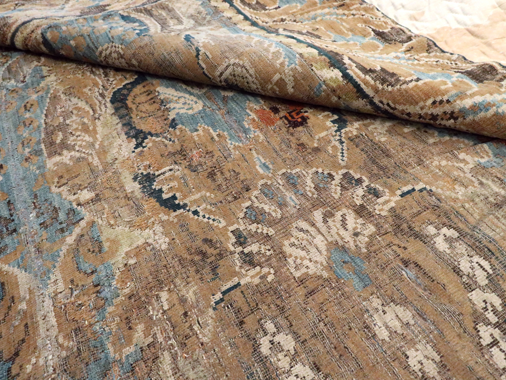 Antique European Chenille Carpet, No.8771 - Galerie Shabab