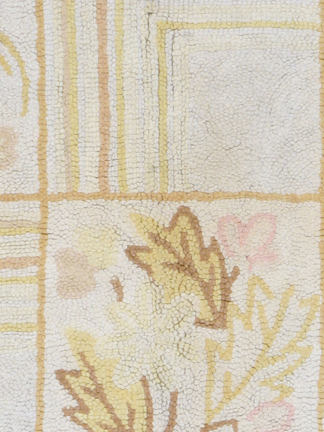 Vintage American Hook Room Size Carpet, No.8773 - Galerie Shabab