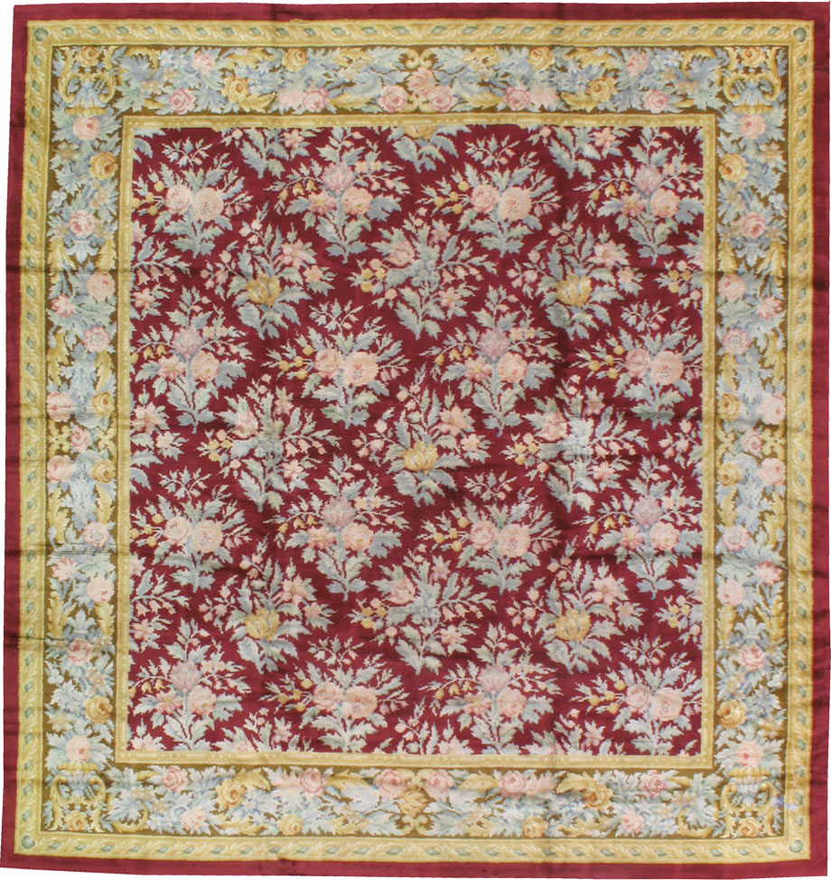 Vintage European Savonnerie Carpet, No.8784 - Galerie Shabab
