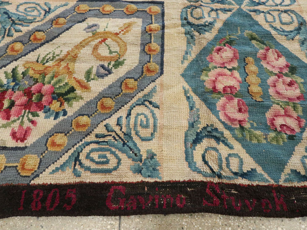 Antique European Savonnerie Carpet, No.8787 - Galerie Shabab