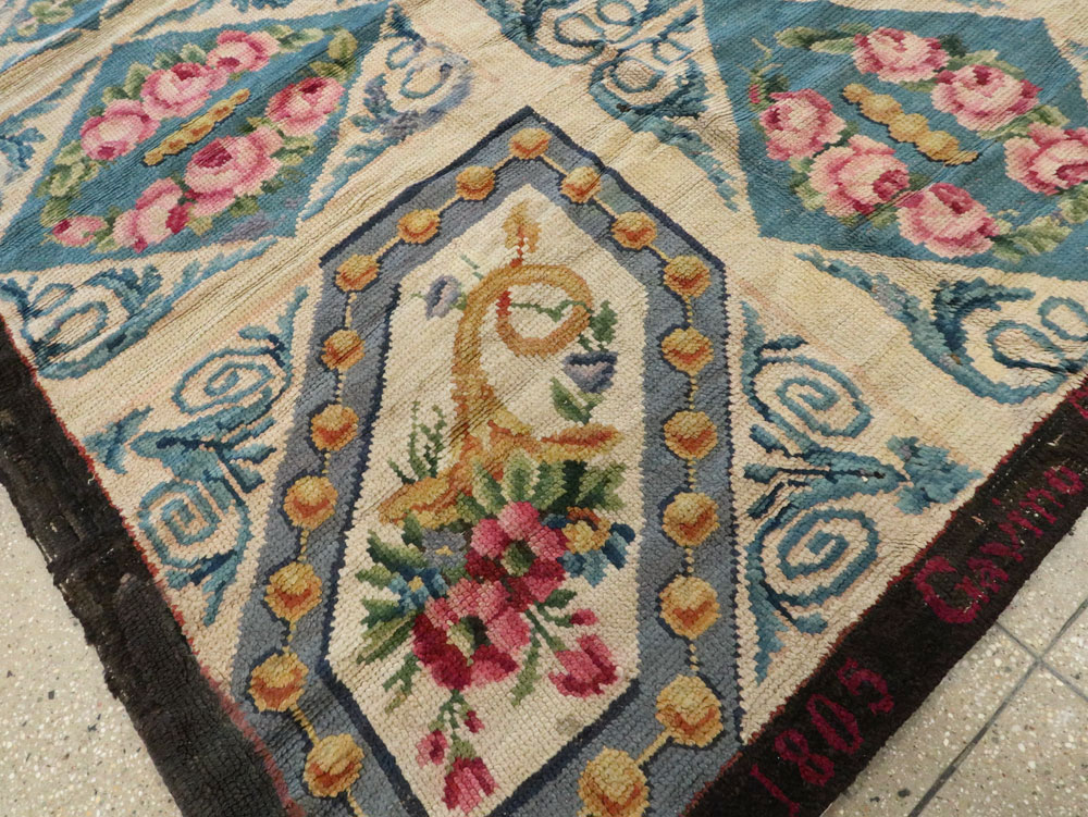Antique European Savonnerie Carpet, No.8787 - Galerie Shabab