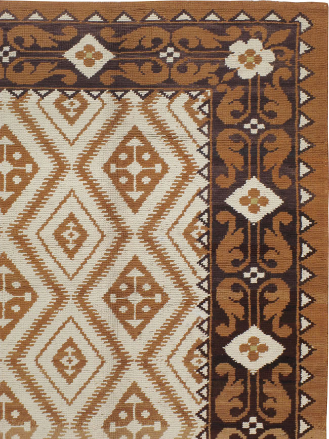 Vintage Spanish Cuenca Carpet, No.8788 - Galerie Shabab