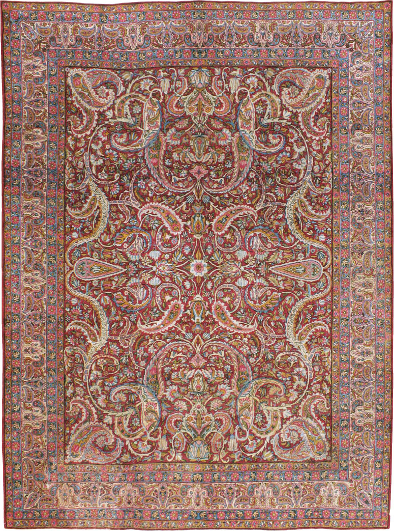 Antique Persian Lavar Kerman Carpet, No.8798 - Galerie Shabab