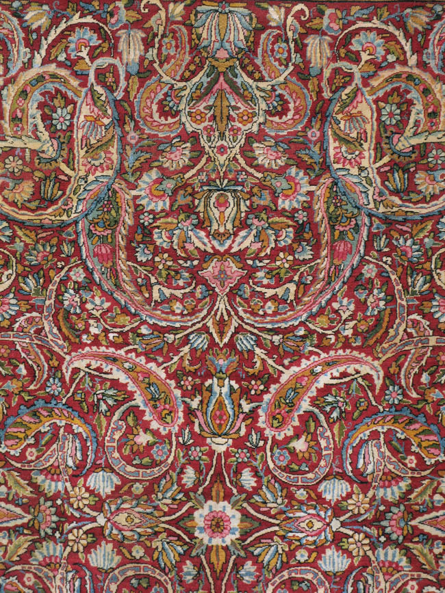 Antique Persian Lavar Kerman Carpet, No.8798 - Galerie Shabab