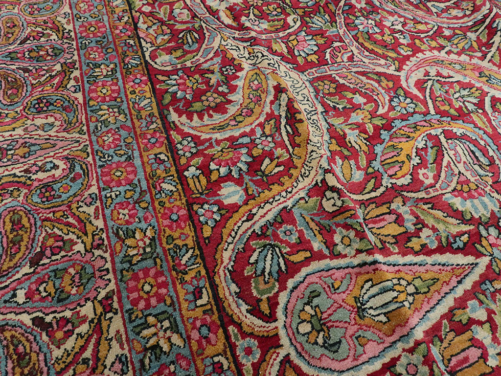 Antique Persian Lavar Kerman Carpet, No.8798 - Galerie Shabab