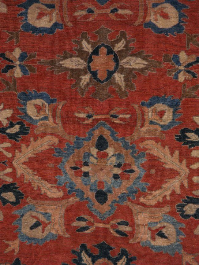 Antique Mahal Sqaure Carpet, No.8799 - Galerie Shabab