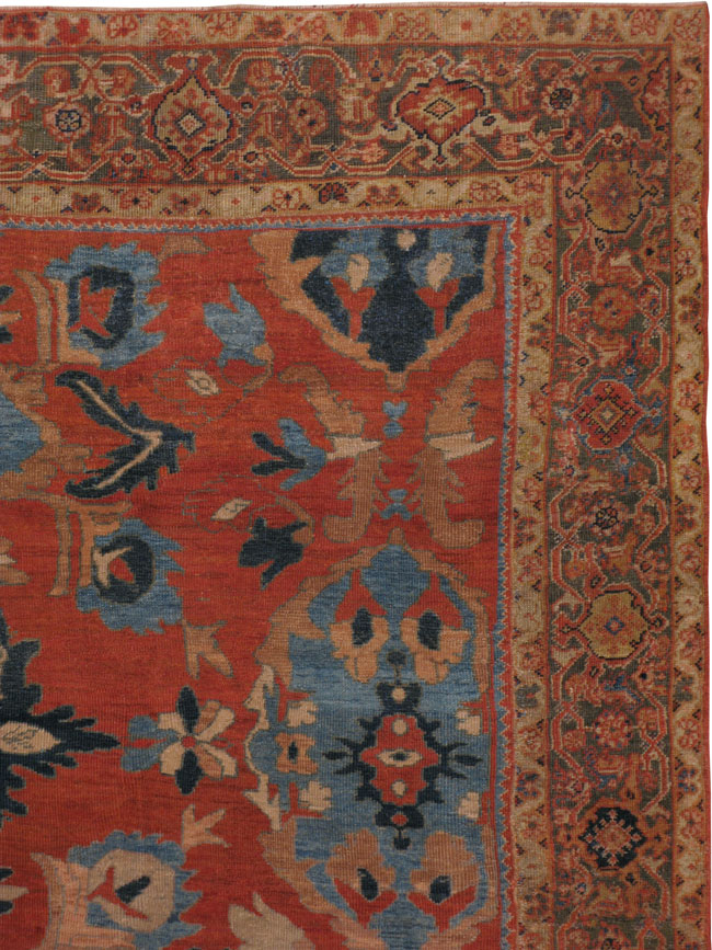 Antique Mahal Sqaure Carpet, No.8799 - Galerie Shabab