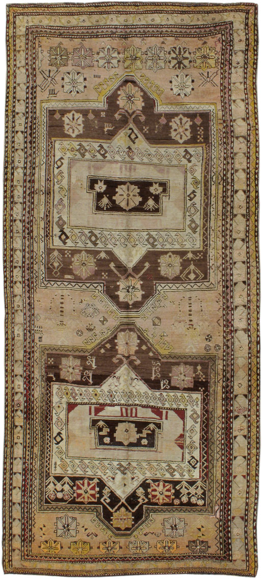 Antique Caucasian Karabagh Gallery Carpet, No.8812 - Galerie Shabab