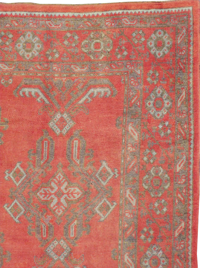 Vintage Turkish Oushak Carpet, No.8815 - Galerie Shabab