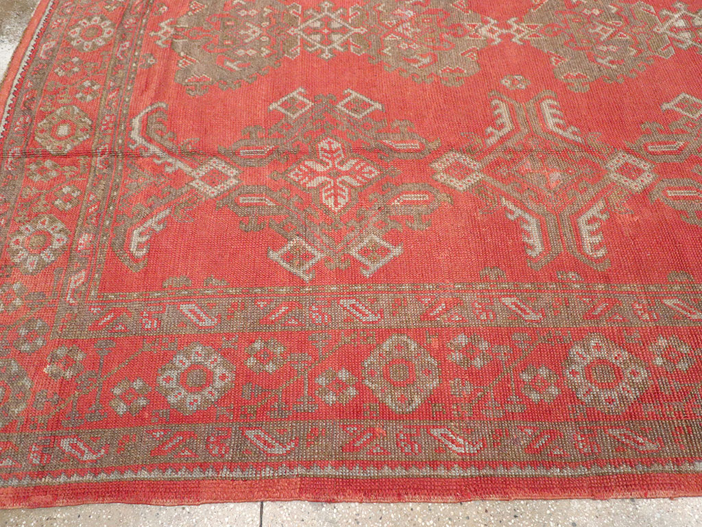 Vintage Turkish Oushak Carpet, No.8815 - Galerie Shabab