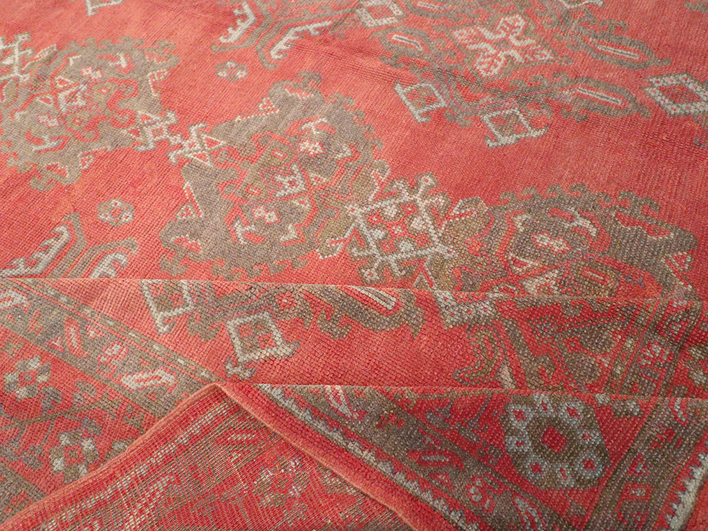 Vintage Turkish Oushak Carpet, No.8815 - Galerie Shabab