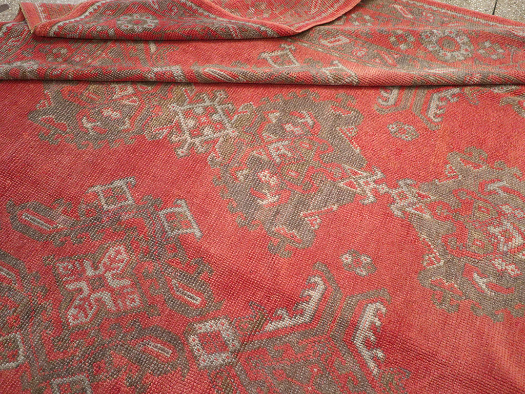 Vintage Turkish Oushak Carpet, No.8815 - Galerie Shabab