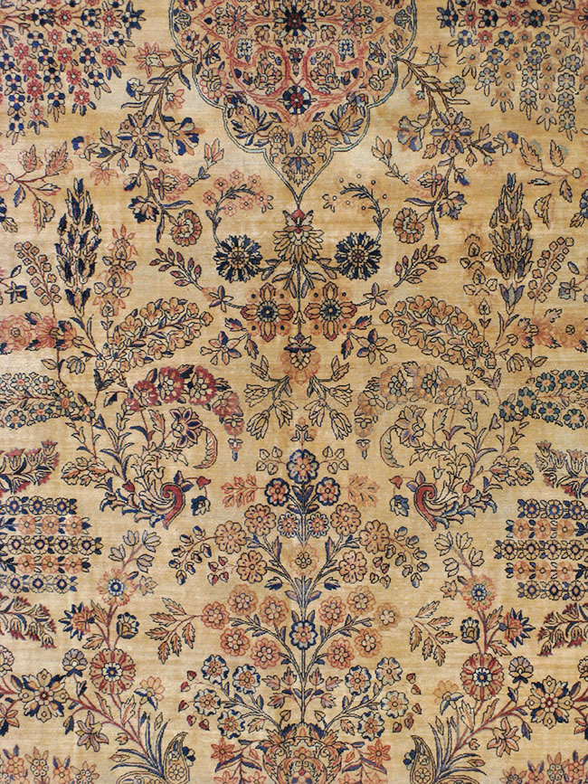 Vintage Persian Kerman Carpet, No.8822 - Galerie Shabab