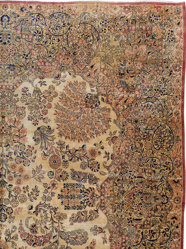 Vintage Persian Kerman Carpet, No.8822 - Galerie Shabab