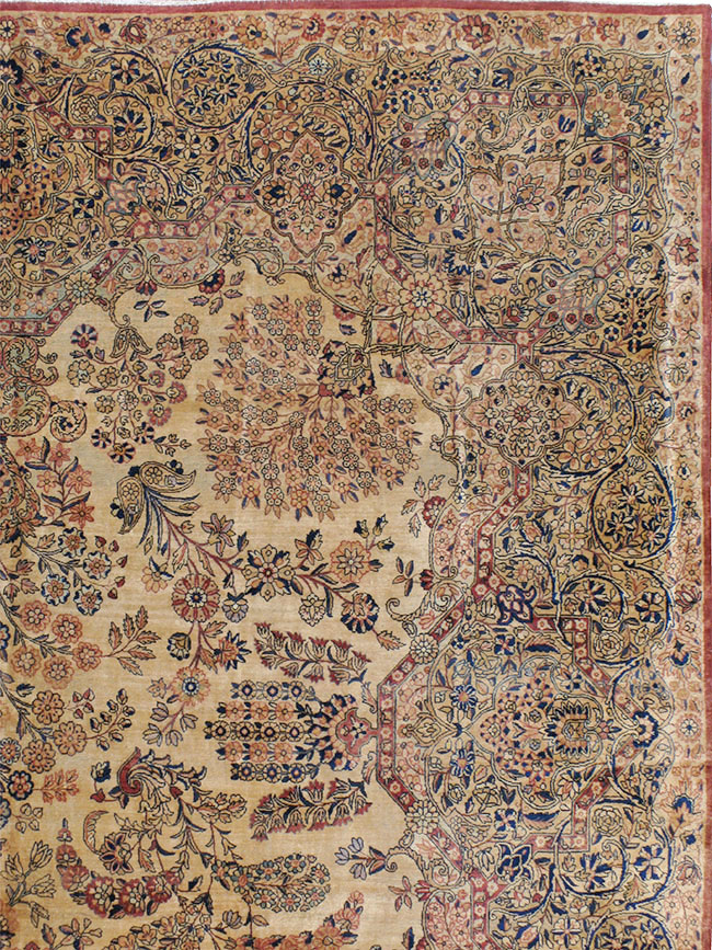 Vintage Persian Kerman Carpet, No.8822 - Galerie Shabab