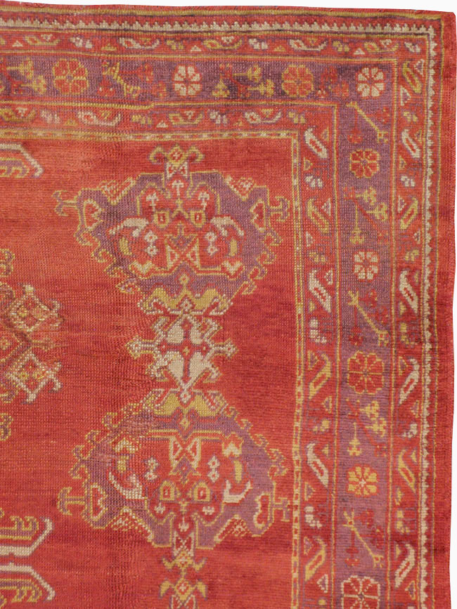 Vintage Turkish Oushak Carpet, No.8831 - Galerie Shabab