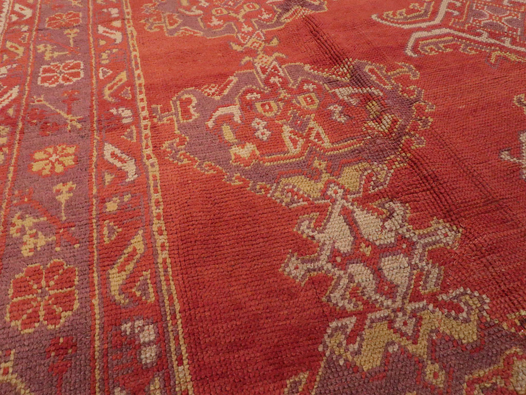 Vintage Turkish Oushak Carpet, No.8831 - Galerie Shabab