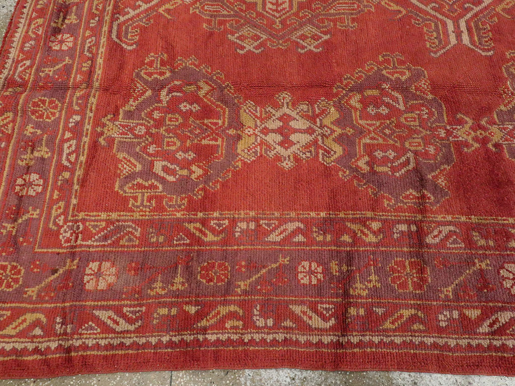 Vintage Turkish Oushak Carpet, No.8831 - Galerie Shabab