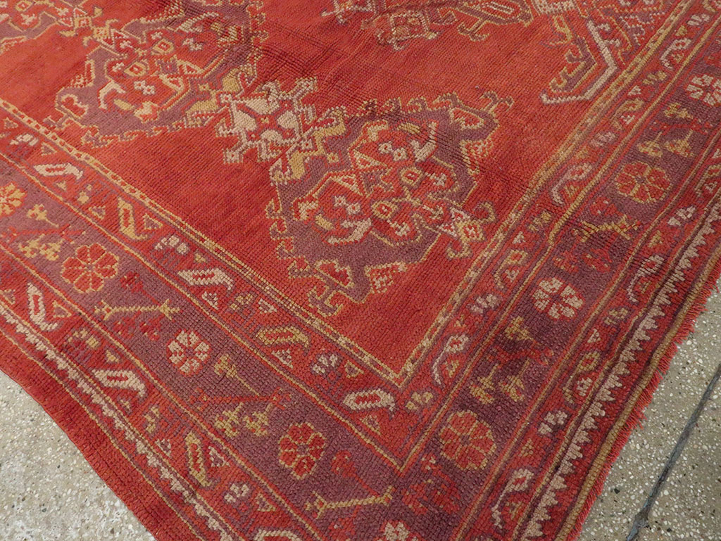 Vintage Turkish Oushak Carpet, No.8831 - Galerie Shabab